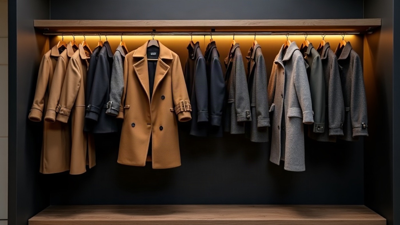 Seasonal outerwear rail at PISIKA TOP S.R.L.